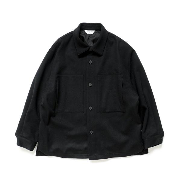STILL BY HAND スティルバイハンド / BL04264 - BLACK ウール シャツジ...