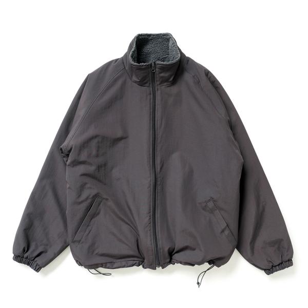 BEIMAR / Reversible Boa Jacket - Charcoal Grey ビーマ...