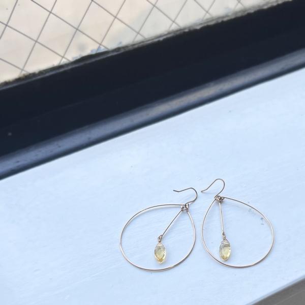 sinc（シンク） /  シトリン モーション ピアス レディース シンプル 大人 上品 綺麗 ギフ...