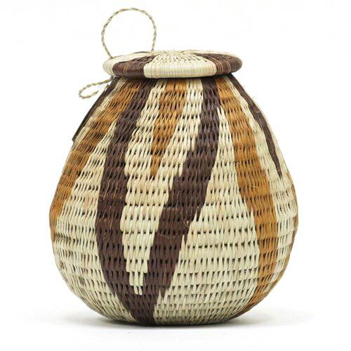 ボツワナ フタ付きバスケット CL02