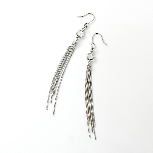 sinc（シンク） / motif ロングピアス - シルバー レディース シンプル 大人 上品 綺...