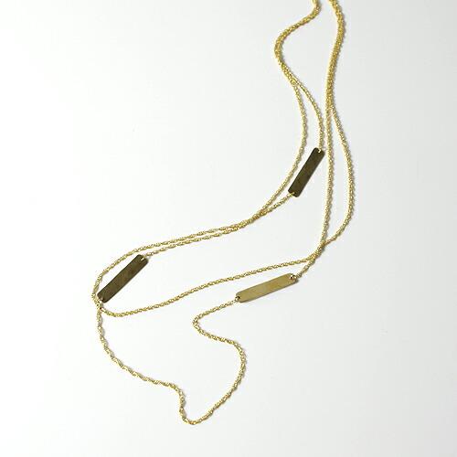 sinc（シンク） / rectangle plate ロングネックレス レディース シンプル 大人...