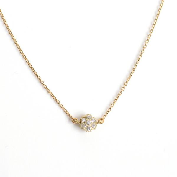 sala（サラ） / k18 フラワーダイヤ ネックレス