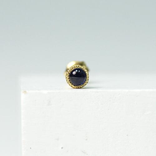 sala（サラ） / k18 一粒ストーン ピアス - サファイア (片耳タイプ)