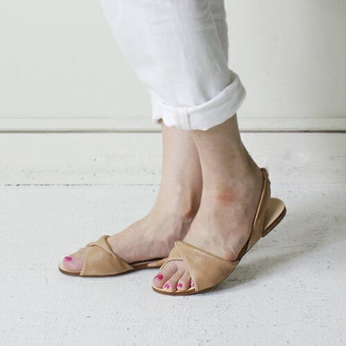 GIULIA T.(ジュリアティ) / ツイスト サンダル 59650/ベージュ