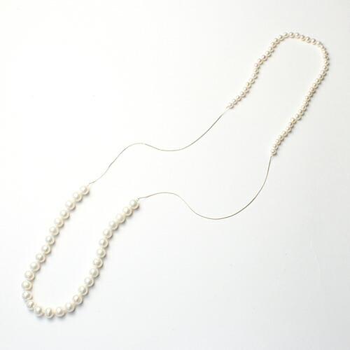 su（スウ） / k10 UPSIDEDOWN パール ロングネックレス レディース ギフト プレゼ...