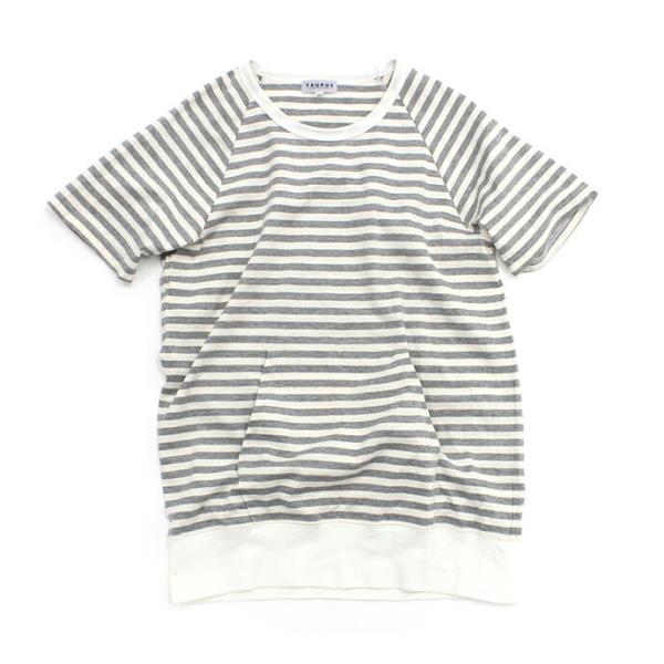 Taurus（トーラス）/ S/S Crewneck Stripe Tee ボーダー ポケットTシャ...