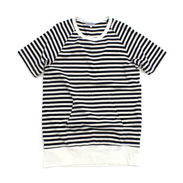 Taurus（トーラス）/ S/S Crewneck Stripe Tee ボーダー ポケットTシャ...