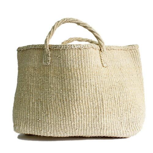 サイザル カゴバッグL/クリーム　かごバッグ トート
