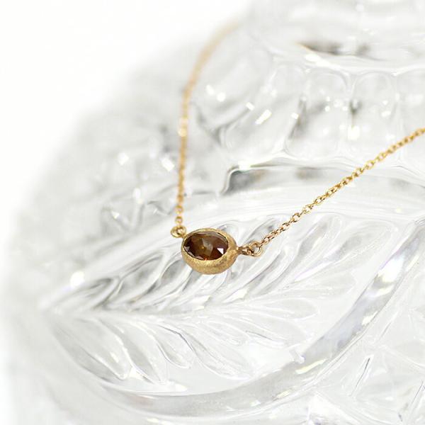 sala（サラ） / k18 ブラウンダイヤネックレス - オーバル