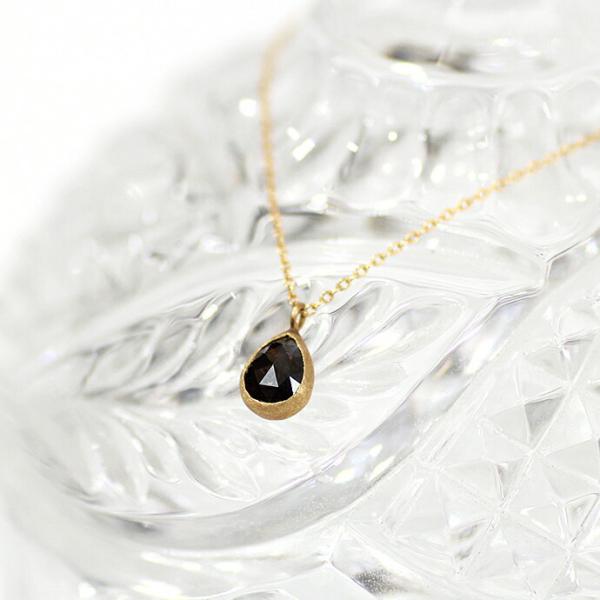 sala（サラ） / k18 ブラウンダイヤネックレス - ドロップ