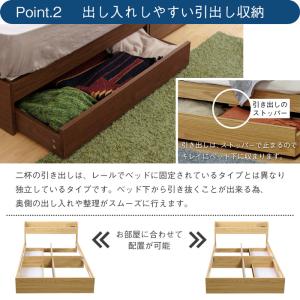 RUES【ルース】棚・コンセント付き収納ベッド...の詳細画像3