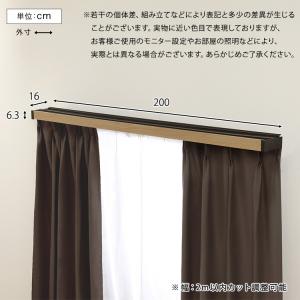 遮光カーテンレールカバー ダブル (2m)の詳細画像1