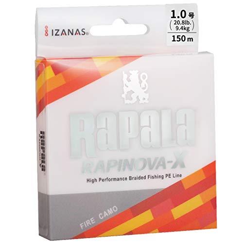 Rapala(ラパラ) PEライン ラピノヴァX カモパターン 150ｍ 1.0号 20.8lb 4...