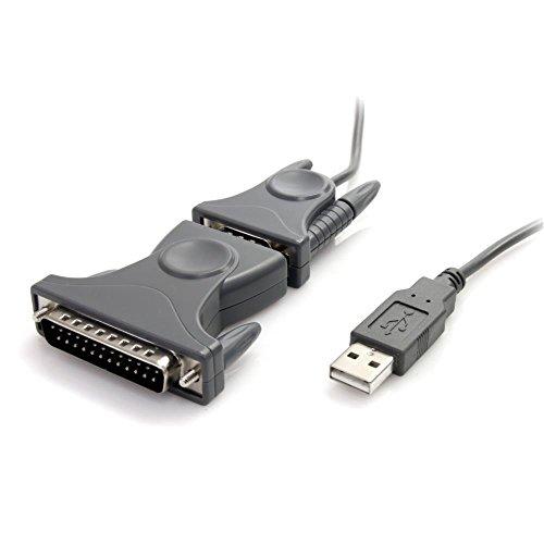 StarTech.com 1ポートUSB - RS232CシリアルDB9/DB25変換ケーブル IC...