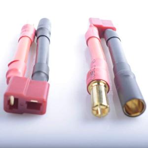 Hengfuntong-Elec 充電用コネクター 変換コード 5.5MM Gold plug banana connector オス/T型2ピンメス｜eiai