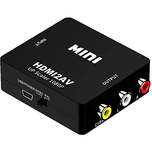 SZJUNXIAO HDMI to AV コンバーター RCA変換アダプタ 1080P対応 PAL/...