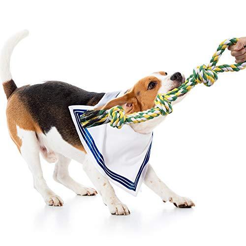 TEMLUM 犬おもちゃ 犬用 噛むおもちゃ 犬 ロープおもちゃ 綿ロープ 犬用玩具 天然コットンロ...