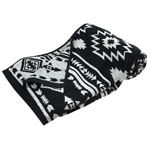 タオルケット 綿100％ ジャガード織 オルテガ柄 (セミダブル,