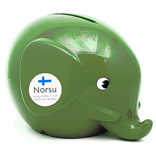 パドルビー Norsu ゾウ の 貯金箱 北欧 フィンランド エレファントバンク グリーンティ S ...