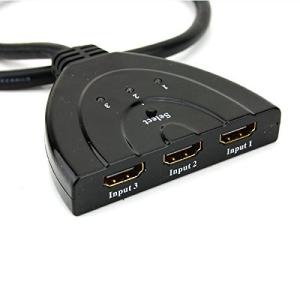 HDMI切替器/セレクター 3HDMI to HDMI（メス→オス） 3D対応 V1.4（ 3入力 to 1出力）｜eiai