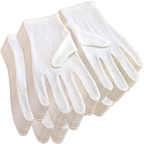 純綿100% コットン手袋 24双 白 Lサイズ(男性用)