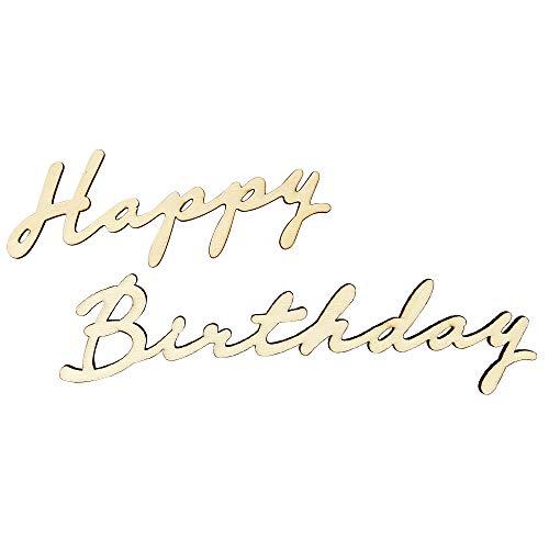 regalo ウッドガーランド 誕生日 木製 ガーランド バースデー レターバナー (筆記体・ナチュ...