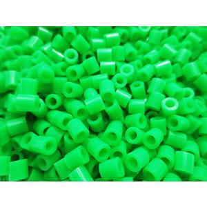 2000個 アクリル ヒューズビーズ 円筒形 グリーン アイロンビーズ 5mm 穴:2.9mm クラフト 手芸用品 Huey 手芸材料のヒューイ h1