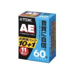 TDK オーディオカセットテープ AE 60分11巻パック