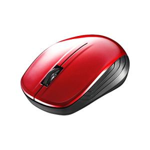 無線（2.4GHz）BlueLEDマウス BSMBW105RD （レッド）の商品画像