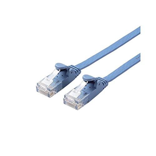 エレコム LANケーブル CAT6 20m 爪折れ防止コネクタ cat6対応 スーパーフラット ブル...