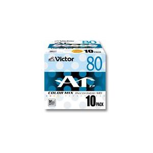 MDビクター80分10パック3個 新品未使用 Victor ミニディスク 80分 カラーミックス 10枚 10MD-80LX : つなぐ