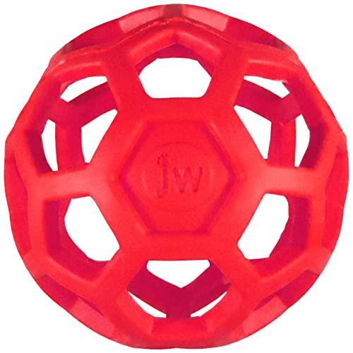 JW Pet Company 犬用おもちゃ ホーリーローラーボール レッド ミニ