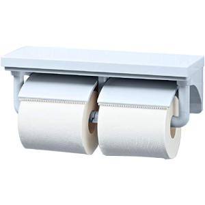 LIXIL(リクシル) INAX トイレ用 棚付2連紙巻器 ブルーグレー CF-AA64/BB7｜eiai