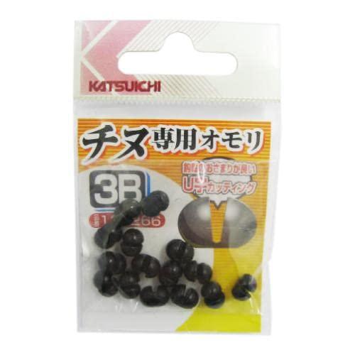 カツイチ(Katsuichi) チヌ専用オモリ 黒 #3B (約0.95g)