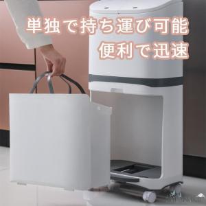 ゴミ箱 おしゃれ 分別ごみ箱 分別2段 縦型 ...の詳細画像5