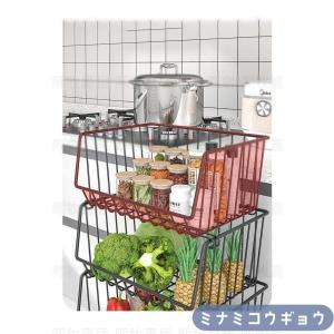 キッチンワゴン キャスター付き 収納ラック 3...の詳細画像3