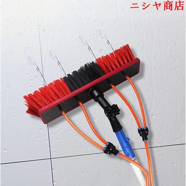 太陽光発電パネルクリーニングツール3~12M給水伸縮ブラシ超ロングポール 高所掃除ブラシソーラーパネ...