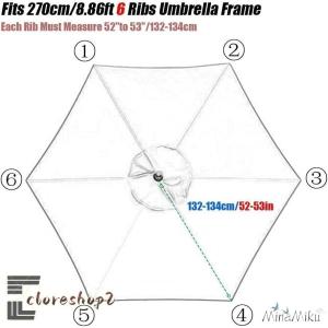 パラソル傘布 交換用 傘布 防水 UVカット ...の詳細画像4