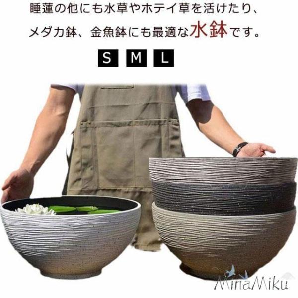 睡蓮鉢 厚手 プラスチック アクアリューム 送料無料 すいれん鉢 水鉢 金魚鉢 手水鉢 水生植物 姫...