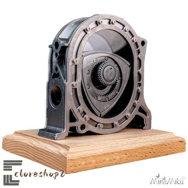 ロータリーエンジン模型 メタルエンジン模型キット DIY組立電動エンジン模型 リアル減速エンジン教習...