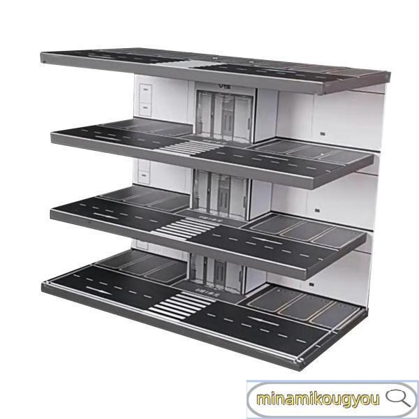 1:64 駐車場グッズ背景アクリルダイキャストカーディスプレイ車両ガレージショーケースモデルカージオ...