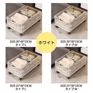 ベッド下 収納ボックス 薄型 キャスター付き ...の詳細画像5