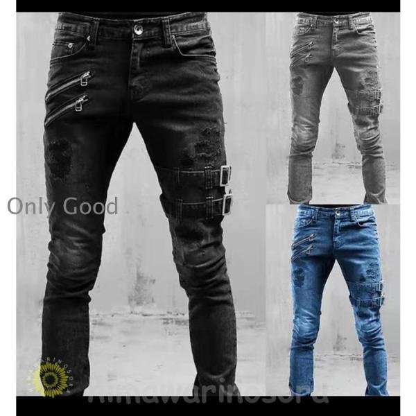 パンツ デニム ライダーパンツ ライディング 通気 防風 夏 秋 冬