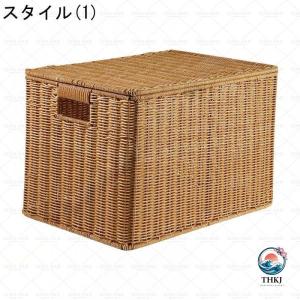 収納ボックス 収納かご 蓋付き収納バスケット ...の詳細画像1