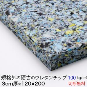 3センチ厚×120×200 硬いウレタンチップ　CH406｜eigekai-shop