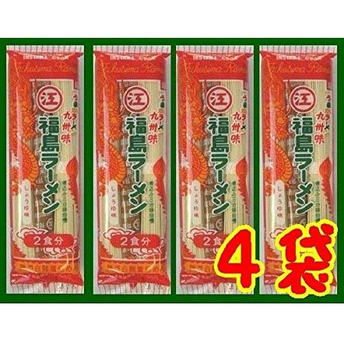 江崎製麺　福島ラーメン醤油味Ｘ４個８食入り＋焼のり６枚