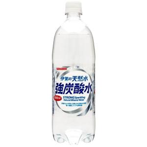 サンガリア 伊賀の天然水 強炭酸水 1000ｍｌＰＥＴ×12本入２ケース