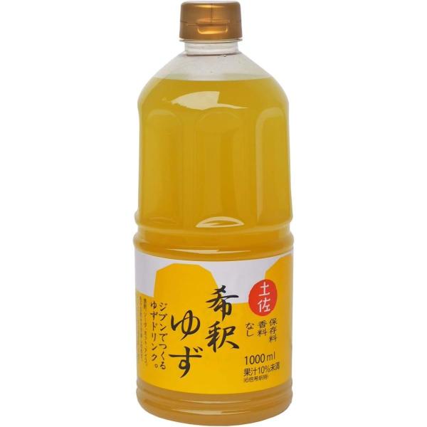 高知アイス 希釈ゆずドリンク 1L 1本