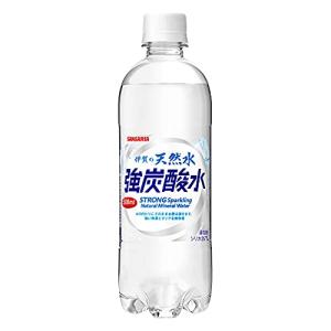 サンガリア　伊賀の天然水　強炭酸水 500ミリリットル (x 24)